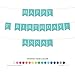 Andaz Press Personalized Hanging Birthday Party Pennant Banner with String, Happy 1st Birthday Anna!, 6-Feet, 1-Set, Custom Name and Color