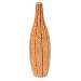 EXP Handcrafted Orange Terracotta Flower Vase With Jazzy Stripes - Tall
