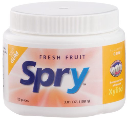 Childrens Toyshop  Health & Personal Care : Spry Fresh Fruit Xylitol Chewing Gum 100 Count