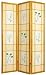Unique Home D&eacute;cor Old Fashioned Room Divider - 6ft. Herbal Floral Wood & Printed Paper Floor Screen - 4 Colors 4 Sizes