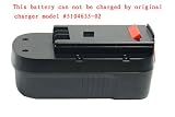 Ni-Cd 18.00V 2000mAh High Quality Power Tools Battery Replacement for FIRESTORM FSL18, FSL18(Flash Light) / FS18, FS1800, FSX Series(fits selected models only) , Compatible Part Numbers: FS180BX, FS18BX, FSB18 / BLACK & DECKER BDGL1800 / CD, HP, N, XT Series, Compatible Part Numbers: 244760-00, HPB18, HPB18-OPE