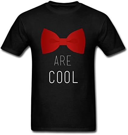 PTY5Z8W Men's Red Bow Ties T-shirt Black XXL