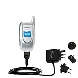 International Wall / AC Charger for the Samsung SGH-E100 - Gomadic Brand w/ TipExchange Technology