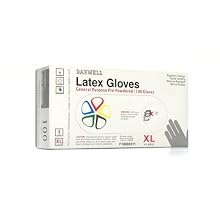 Daxwell F10000311 Natural Rubber Latex General Purpose Glove, Powdered, X-Large, Ivory (10 Boxes of 100 Gloves)