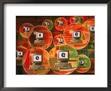 Global E-Business Networking Photography Framed Art Poster Print by Carol & Mike Werner, 22x18