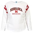 Womens Cornhuskers T-Shirt - Womens Nebraska Cornhuskers Winning Feeling 3/4 Sleeve T-Shirt