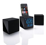 Gear4 - CRG70W \ CRG-70W - Haut parleur radio reveil pour Iphone et IPod - Design Unique - LCD &agrave; luminosit&eacute; r&eacute;glable - Enceintes d&eacute;tach&eacute;es ou unifi&eacute;es