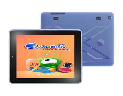 iShoppingdeals - for Insignia Flex 8 Tablet (Model NS-15AT08 Only) TPU Rubber Shell Skin Cover Case, Light Blue
