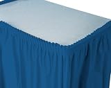Navy Plastic Tableskirts 29 inchx14 foot 1 pc