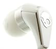 Skullcandy 50/50 In Ear Bud with In-Line Microphone and Control Switch/Volume S2FFCM-075 (White/Chrome)
