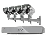 SVAT 4CH Smart Security DVR 4 Ultra Hi-Res Outdoor 100ft Night Vision Cameras 500GB HDD & Smartphone Compatibility - 11021