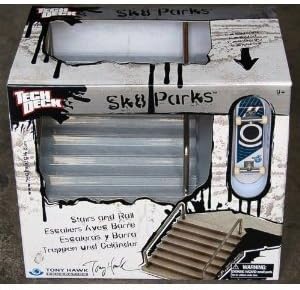 Tech Deck Sk8 Parks Stairs and Rail Tony Hawk Foundation by Teck Deck