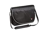 V7 Professional Messenger Laptop Case 16-Inch CMP1-9N, Black with Gray Accents