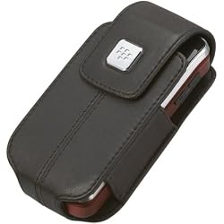 BlackBerry Leather Swivel Holster for BlackBerry 8220 (Black)