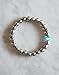 Mens Bracelet Brushed Steel: Beaded Bracelets Blue Aqua Water Drop for Charity