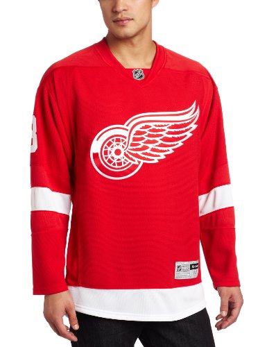 NHL Men's Detroit Red Wings #13 Pavel Datsyuk Reebok Edge Premier Player Jersey (Red, Medium)