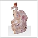 Jewelry Trinket Box with Crystal - Baby Elephant Design