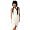 Exklusives Abendkleid Brautkleid gerafft Weiss 4925