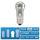 Beat-Sonic 液冷LED電球 アクア球 明るさ 25W相当 A432N-GSC E26口金 温白色 ストレート/ショート クリアガラス
