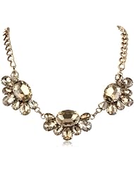 Panacea Clear Crystal Bib Necklace, 20"
