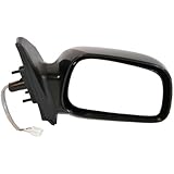 2003-2008 Toyota Corolla LE & S 4-Door Sedan Power Black Paint To Match Non-Folding Fixed Rear View Mirror Right Passenger Side (2003 03 2004 04 2005 05 2006 06 2007 07 2008 08)