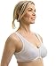 Carole Martin Full-Freedom Comfort Front Closure Bra for Women, Wireless (40, White)