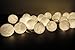 White Lantern Tone Handmade Cotton Balls Fairy String Lights Home Decor (3metre 20 Globes/pack)