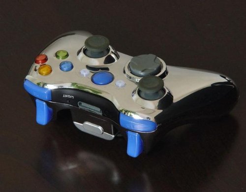 XCM Chrome Shell w/Blue & LEDs