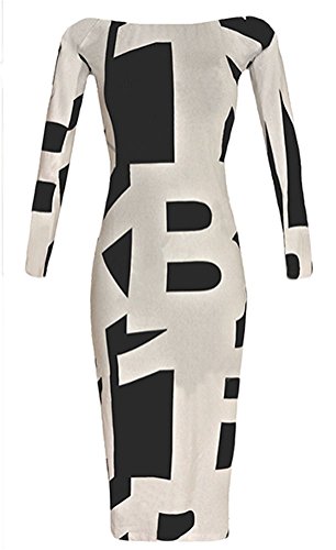 Halife Women's Sexy Long Sleeve Cocktail Party Bodycon Dress