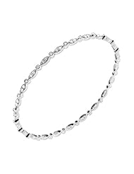 2.88 ct. tw Round Diamond Bangle Bracelet in Four Prong Mounting - G-H SI2 - 14 Kt. White Gold