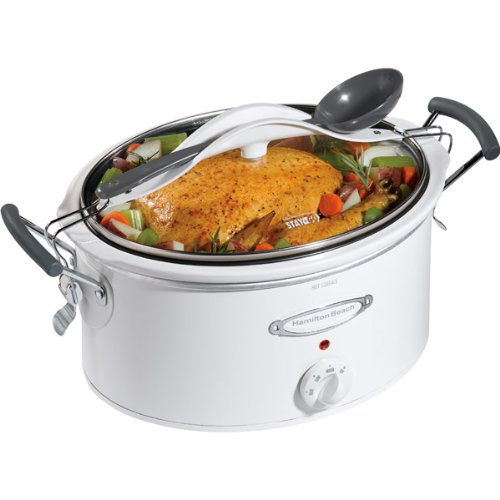 Cheap New - Stay or Go 6-Quart Slow Cooker with Clip-Tight Lid by Hamilton Beach