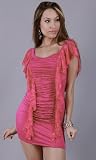 PARR Cascading Lace Ruffle Mini Dress