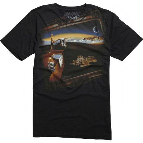 Fox Racing Oil on Canvas Men's Short-Sleeve Fashion Shirt - Color: Black, Size: Small