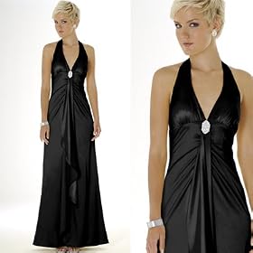 Click here to buy Satin Evening Dress - Bridal, Wedding, Party, Prom Dress, Formal Gown by Sean Collection (448)... by Sean Collection.