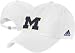 Michigan Wolverines Adidas White Adjustable Slouch Hat