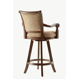 Click here to buy Powell Tuscan Dark Mahogany Pub Swivel Bar Stool, 30 Seat Height .