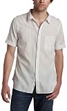 Converse by John Varvatos Men's Short Sleeve Stripe Shirt,Grey,Small