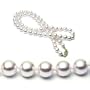 AugustinaJewelry AAA Quality 18 Inch Round 6.5-7mm White Akoya SaltWater Cultured Pearl Necklace