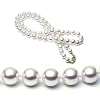AugustinaJewelry AAA Quality 18 Inch Round 6.5-7mm White Akoya SaltWater Cultured Pearl Necklace