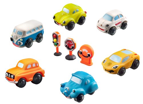 Mondo Motors - 70004 - Jouet Premier Age - Motortown Box 6 Cars + Road Signs