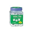 LETTER TILES UPPER & LOWER 176/PK 1 X 1 BLACK
