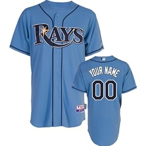Buy Tampa Bay Rays - Personalized with Your Name - Authentic Cool Base 2010 Alternate Columbia Blue...