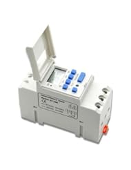 Wireless: DIN Rail Ac 220v 16a Digital Lcd Programmable Time Relay Timer LED Light Switch - open shopping