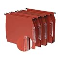 L'Oblique AZ Bo�te de 25 dossiers suspendus pour armoire en kraft Orange 210g fond 30 volet d'agrafage
