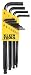 New Klein 12 Piece L Style Ball End Hex Key Set - Inch