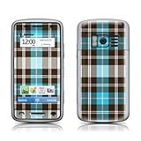 Turquoise Plaid Design Protective Skin Decal Sticker for Nokia C6-01 Cell P ....