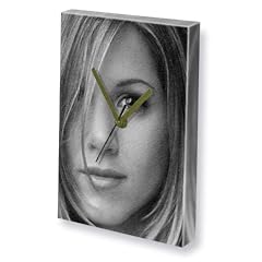 JENNIFER ANISTON - Canvas Clock (A5 - Signed by the Artist) #js004