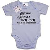 Produkt-Bild: Dirty Fingers - Ich Schreie nur, wenn H&auml;&szlig;liche Menschen Mich in den Arm nehmen! - Baby & Kleinkind Baby Body, 0-3 Monate, Hellblau