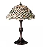 20 Inch H Diamond & Jewel Recurve Table Lamp Table Lamps