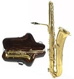 Bass Saxophone by Gear4music Gold
